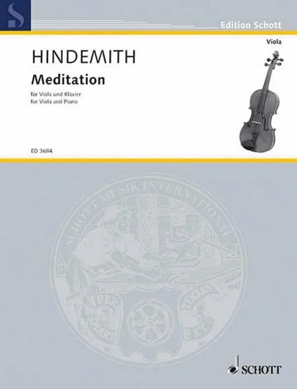 Hindemith, Meditation for Viola and Piano (Schott)