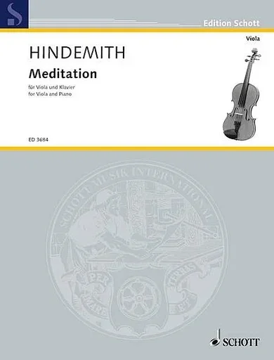 Hindemith, Paul: Meditation from Nobilissima Visione (viola & piano)