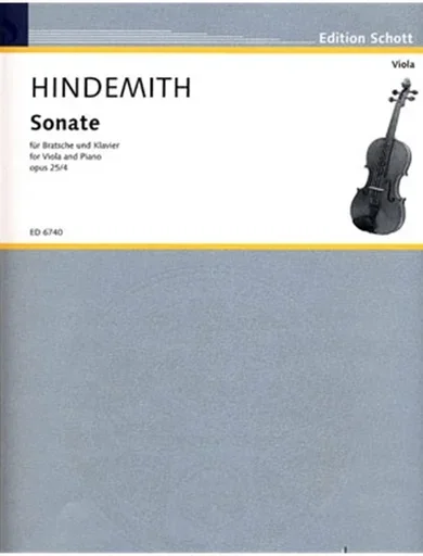 Hindemith, Paul: Sonata (1922) op. 25 no. 4 (viola & piano)