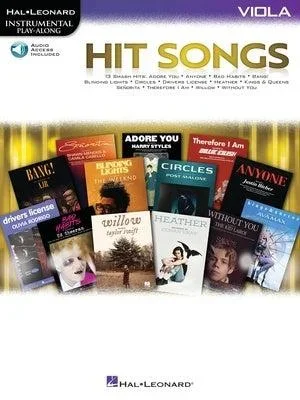 Hit Songs for Viola with Online Accompaniments