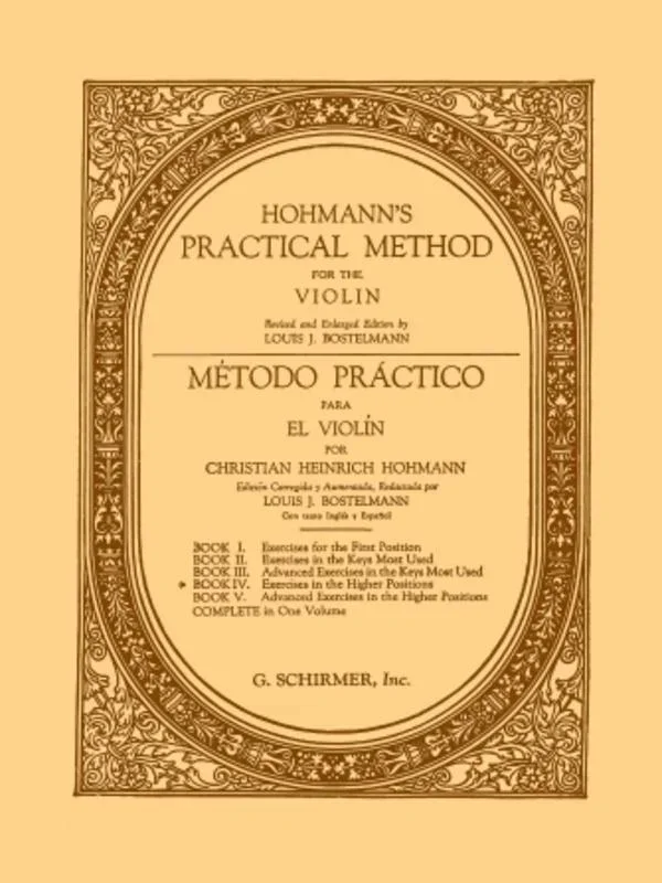 Hohmann, Practical Method For Violin Book 4 (Schirmer)