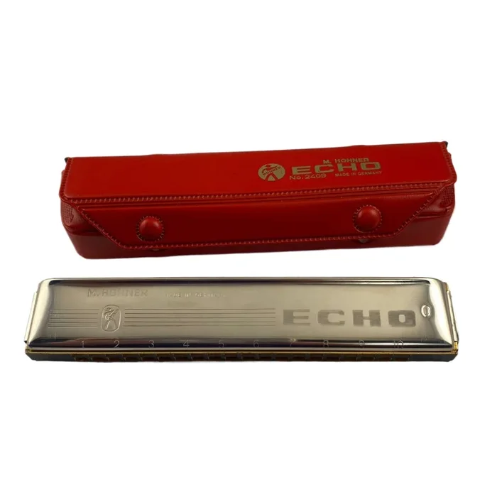 Hohner 2409/40 Echo Tremolo 3 Oktaven – 10 Double Hole Harmonica – Key Of C