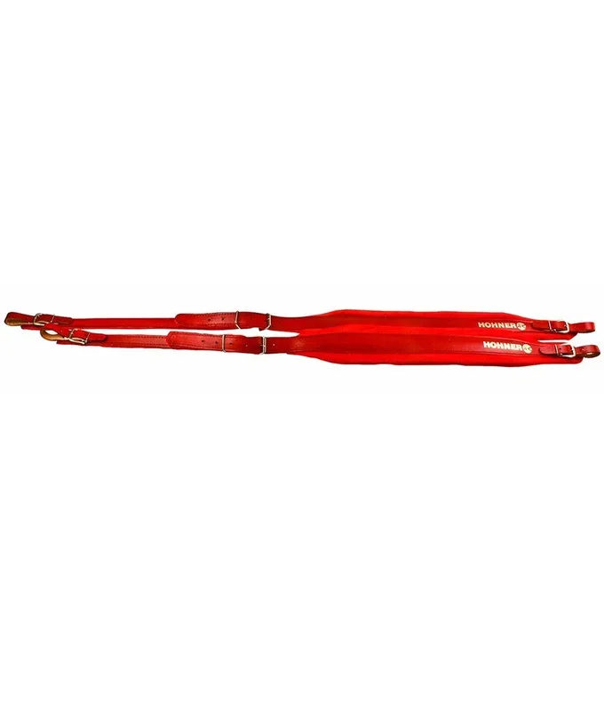 Hohner ACC5 Red Accordion Leather Straps