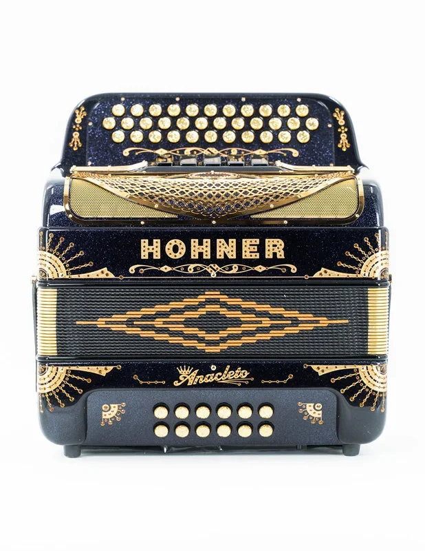 Hohner Anacleto Rey Del Norte Compact FBE Accordion – 5 Switch- Black | New