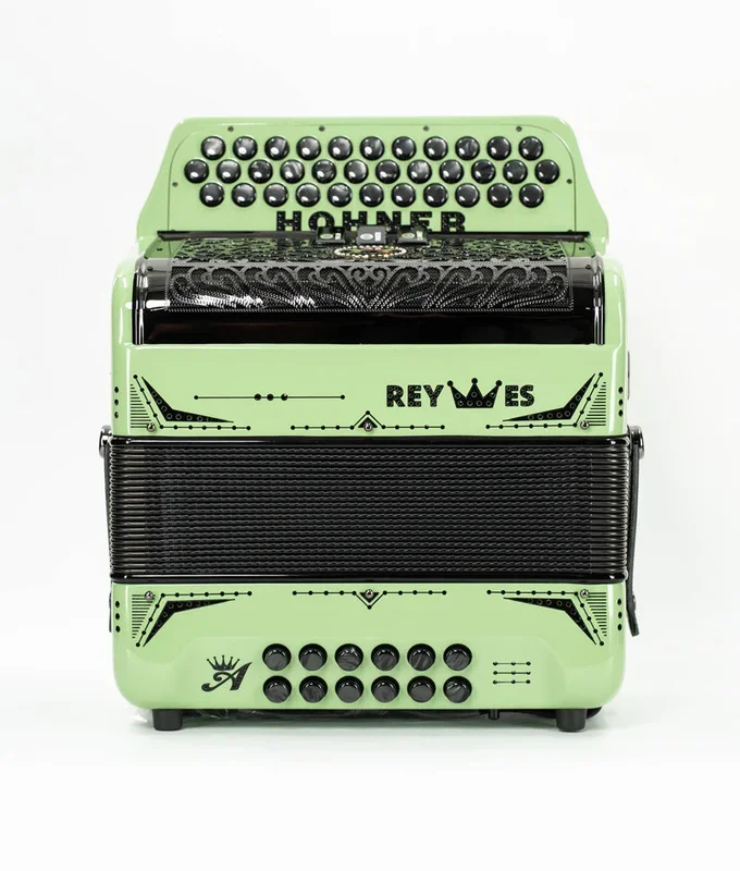 Hohner Anacleto Rey Especial II 3 Switch GCF Accordion – Pale Green | New