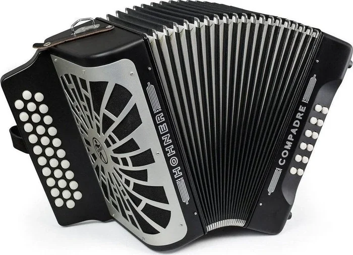 Hohner Compadre Button Accordion GCF – Black