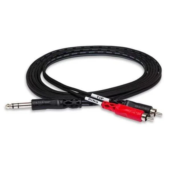 Hosa 1/4″ TRS To Dual RCA Insert Cable | TRS-203