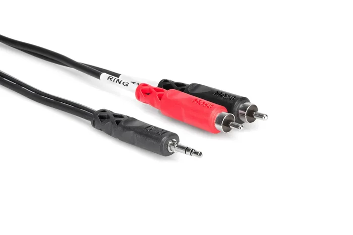 Hosa 6′ Stereo Breakout Cable 3.5mm TRS to Dual RCA CMR-206