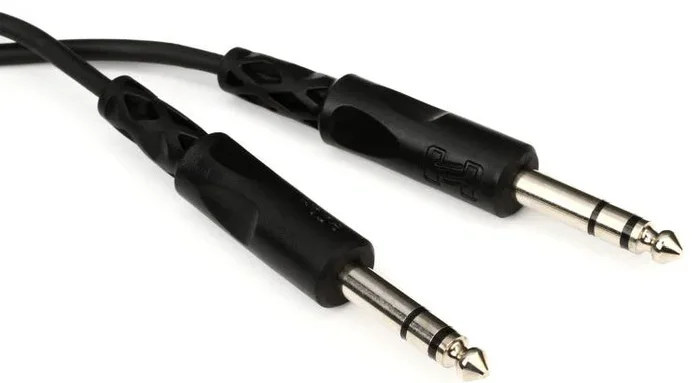 Hosa CSS-105 Balanced Interconnect Cable – 1-4-inch TRS Male to 1-4-inch TRS Male – 5 foot