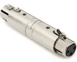Hosa GXX-145 XLR3F to XLR3F Gender Changer Adaptor
