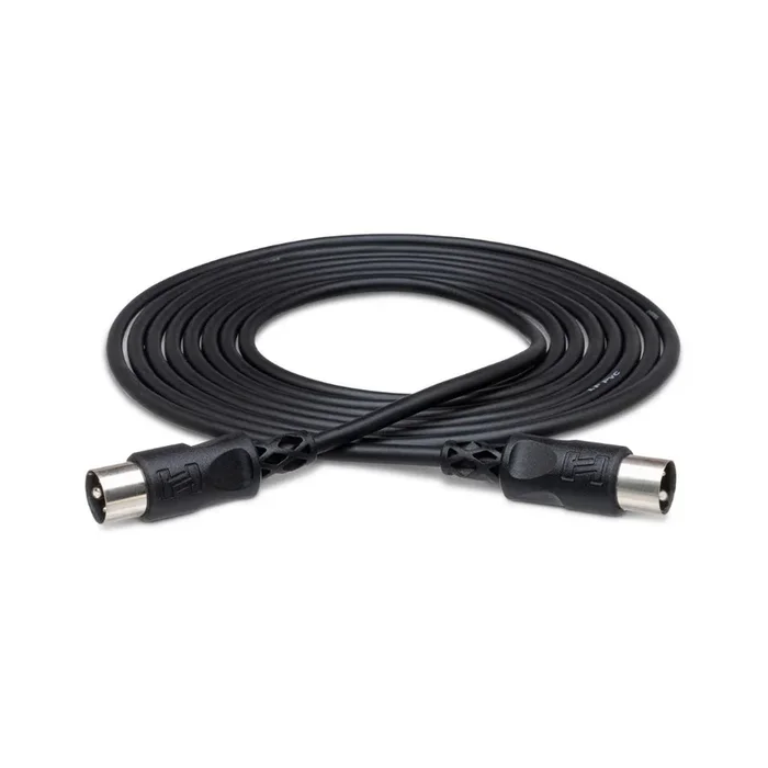 Hosa Technology 5-pin DIN to Same MIDI Cable Black 5ft