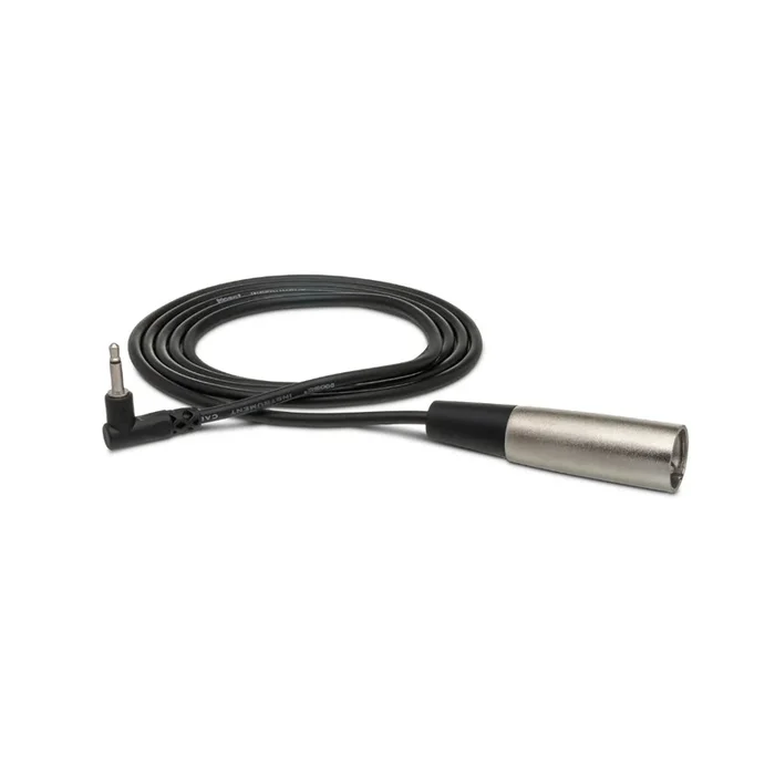 Hosa Technology Right-angle 3.5 mm TS to XLR3M Microphone Cable 5ft