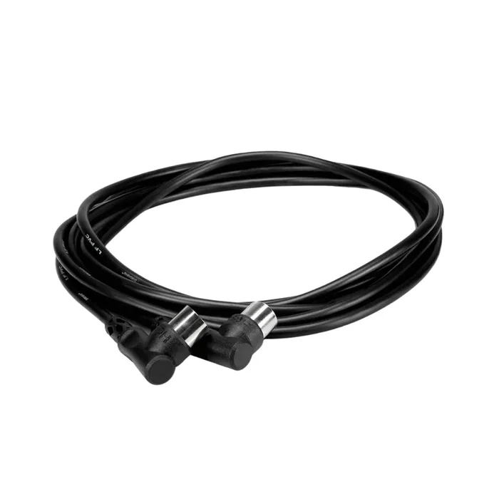 Hosa Technology Right-angle 5-pin DIN to Same Midi Cable 3ft