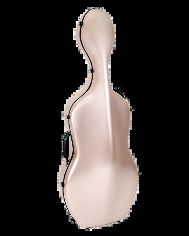 HQ Polycarbon Cello Case 4/4 – Brushed Rose Gold