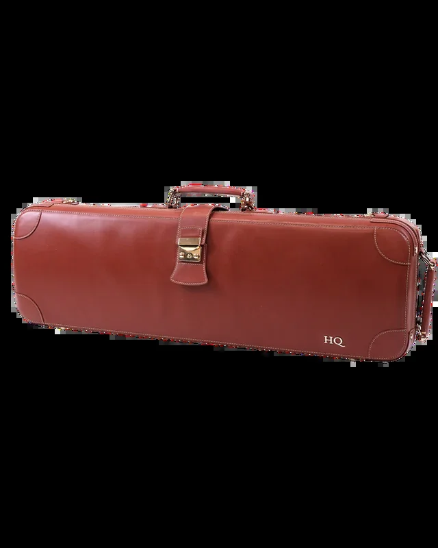 HQ Prestige Italian Leather Oblong Violin Case – Brown