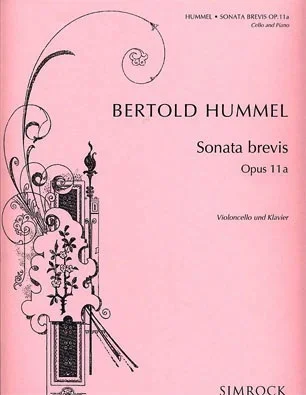 Hummel, B.: Sonata Brevis, Op. 11a (cello & piano)