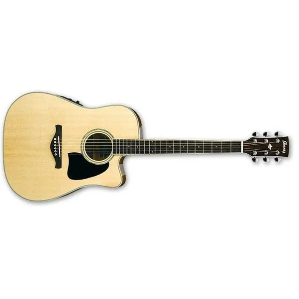 Ibanez Artwood AW300ECE-NT Dreadnought Cutaway Semi-Acoustic Guitar
