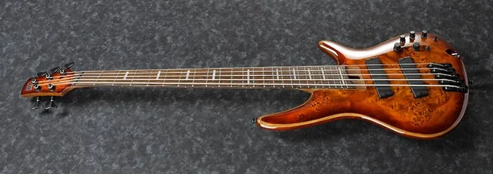 Ibanez Multi Scale SRMS805 5-String Electric Bass Brown – Topaz Burst
