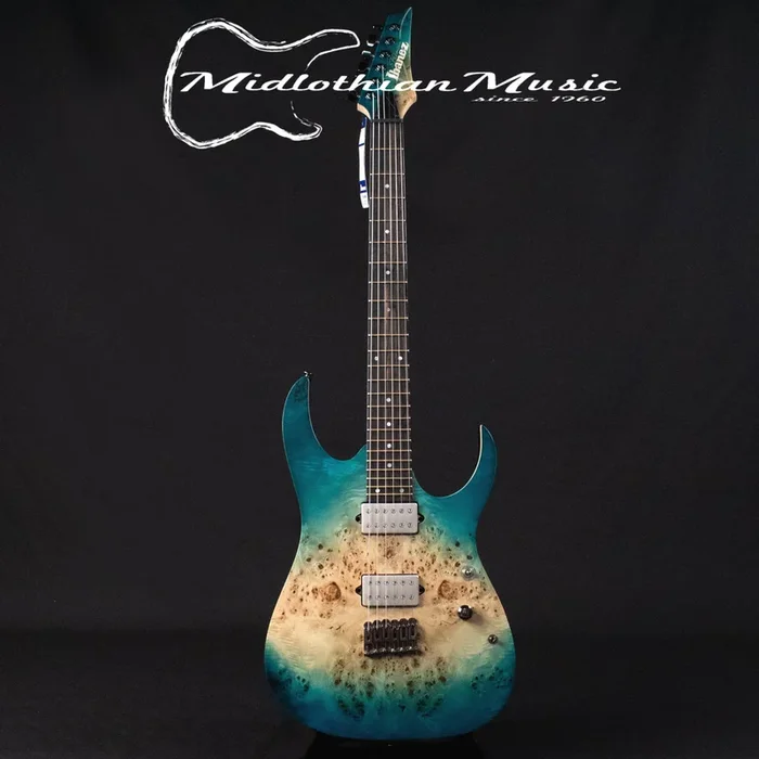 Ibanez Premium RG1121PB – Caribbean Islet Flat Finish w/Gig Bag (Display Model/Discounted)
