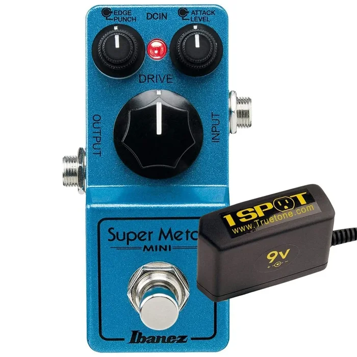 Ibanez Super Metal Mini Bundle w/ Truetone 1 Spot Space Saving 9v Adapter