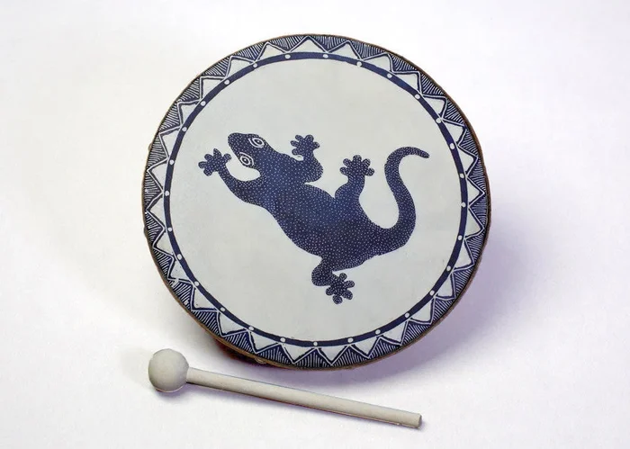 Indonesian Gecko Frame Drum
