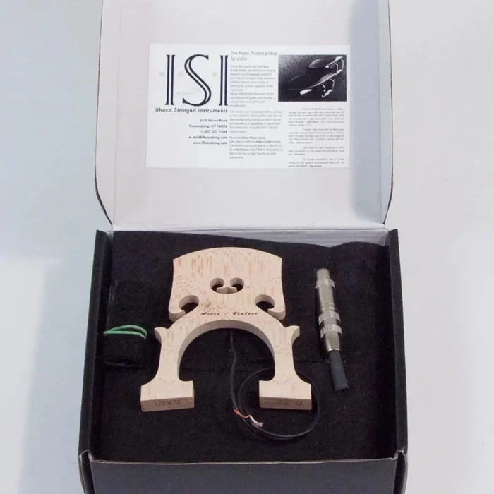 ISI Aceto/Violect Deluxe Pickup pour violoncelle, non terminé (prise non câblée incluse)