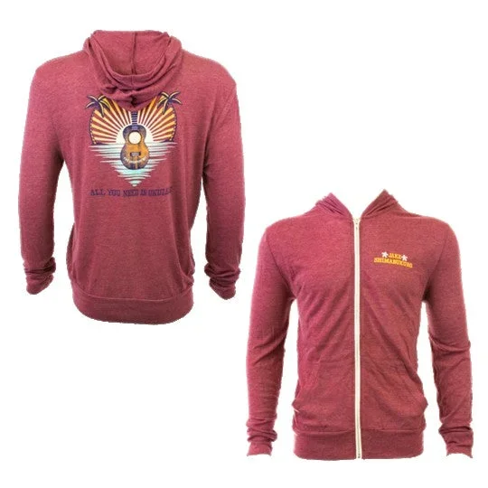 Jake Shimabukuro Apparel – “The Greatest Day – All You Need Is Ukulele” Hoodie