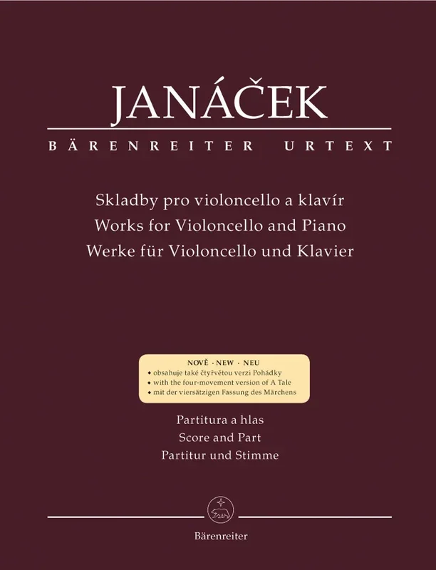 Janacek, Leos: Works fur Violoncello and Piano (with the 4 movement version of A Tale) Barenreiter