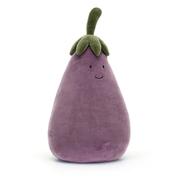 Jellycat vivacious vegetable eggplant/aubergine – large