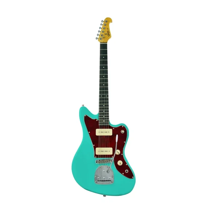JM-SFG-TRPG | Electric Guitar – Seafoam Green, Tortoise Pickguard