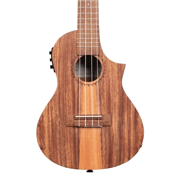 Kala Concert Ukulele with Cutaway + EQ – Teak