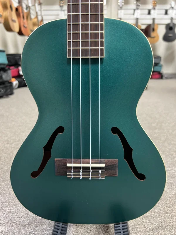 KALA KA-JTE-BKGN Brooklyn Green Archtop Electric Tenor Ukulele
