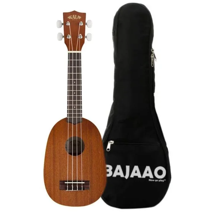 Kala KA-P Mahogany Pineapple Soprano Ukulele With Bajaao UB-S Gig Bag