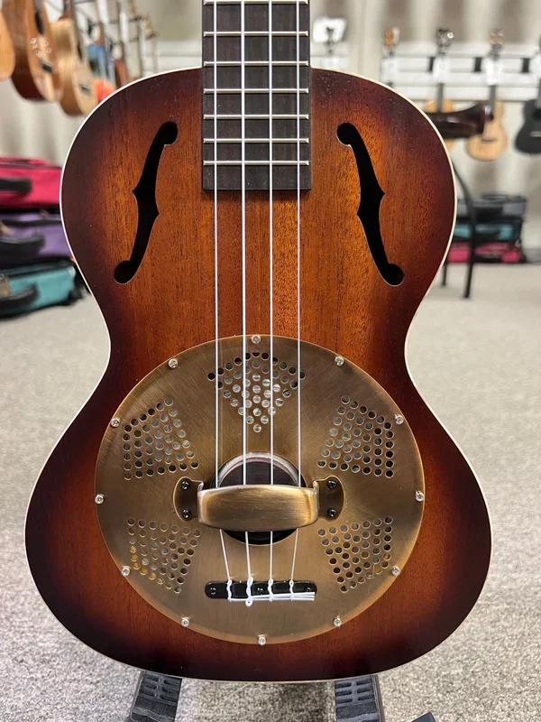 KALA KA-RES-BRS Resonator Tenor Ukulele – KA-RES-BRS – Brass Resonator Uke