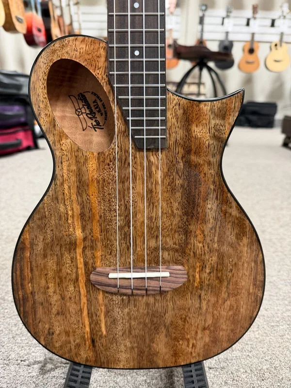 KALA Night Owl Mango Revelator Electric Tenor Ukulele w/Case