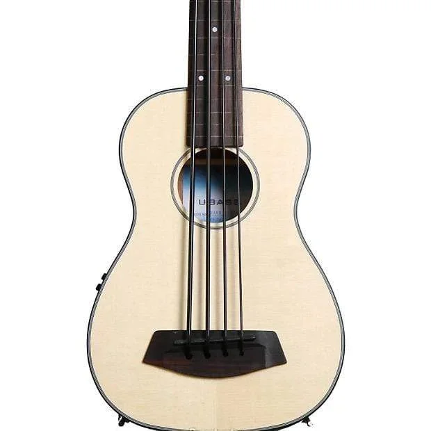Kala U-Bass Acoustic/Electric Satin Solid Spruce/Mahogany Fretless