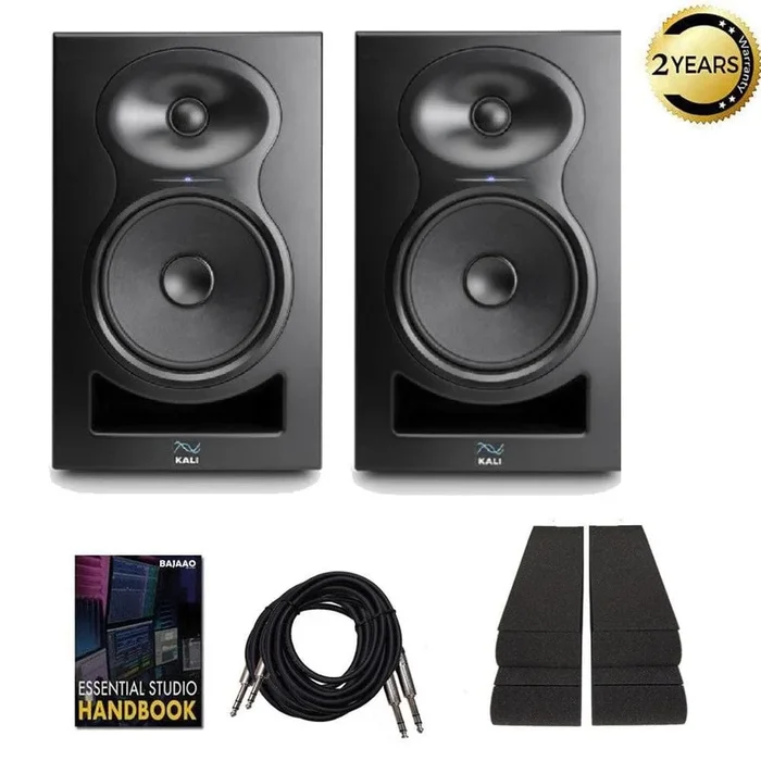 Kali Audio LP-6 2nd Wave Lone Pine Series 6.5″ Active Studio Monitor with Isolation Pads, Cables, and Ebook – Pair