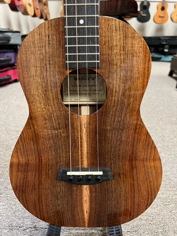 Kanile’a K1-B Solid Koa Baritone Ukulele w/Case – Made in Hawaii