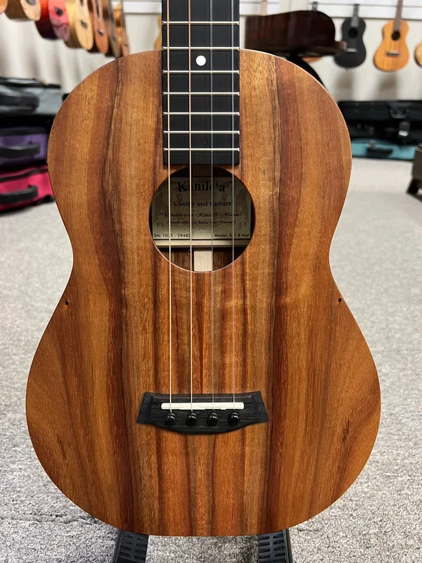Kanile’a K1-B Solid Koa Baritone Ukulele w/Case – Natural Finish