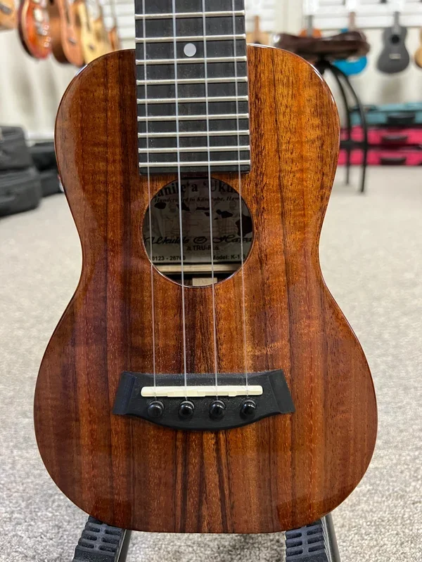 Kanile’a K1-S Solid Deluxe Koa Soprano Ukulele w/Case – Made in Hawaii