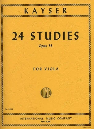 Kayser, H.E.: 24 Studies, Op.55 (viola)