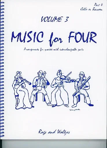 Kelley, Daniel: Music for Four Vol.3 Rags & Waltzes (cello)