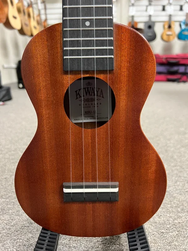 Kiwaya KSU-1L Mahogany Soprano Long Neck Ukulele w/Case – Super Soprano