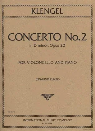 Klengel (Kurtz): Concerto No.2 in D minor, Op.20 (cello & piano)