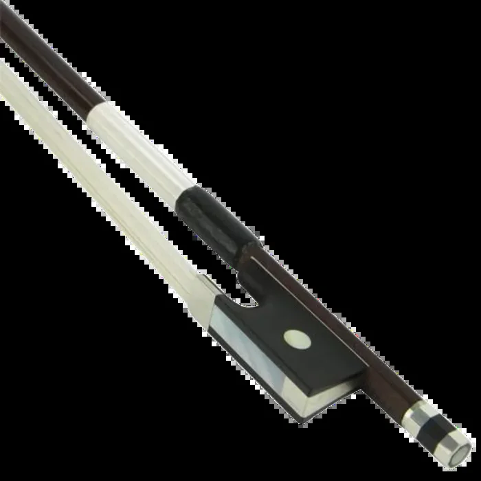 Knoll Brazilwood Nickel Mounted Violin Bow with Round Stick 4/4