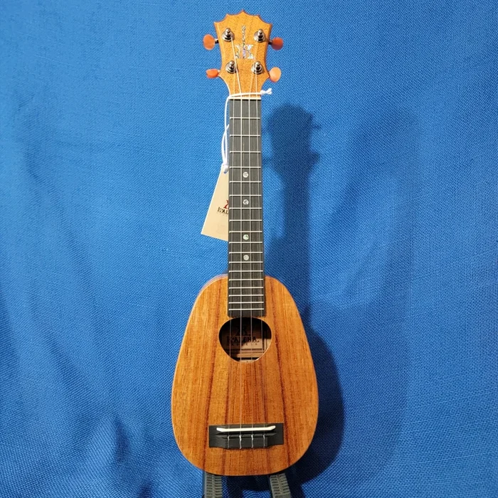 KoAloha Super Soprano Pineapple Long Neck All Solid Koa KSM-03 Made in Hawaii Ukulele w/ Case P738