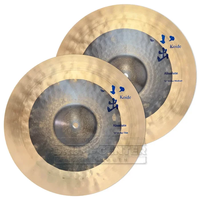 Koide Absolute Club Hi Hat Cymbals 14″ 800/1000 grams