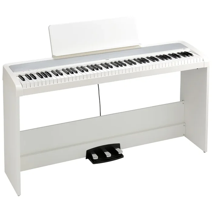Korg B2+ Digital Piano with Stand and Pedals – White