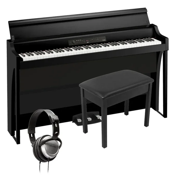 Korg G1B Air Digital Piano – Black COMPLETE HOME BUNDLE