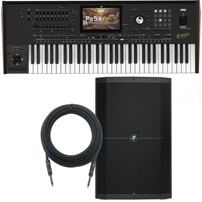 Korg PA5X Oriental 61-key Arranger Workstation Keyboard MONITOR KIT